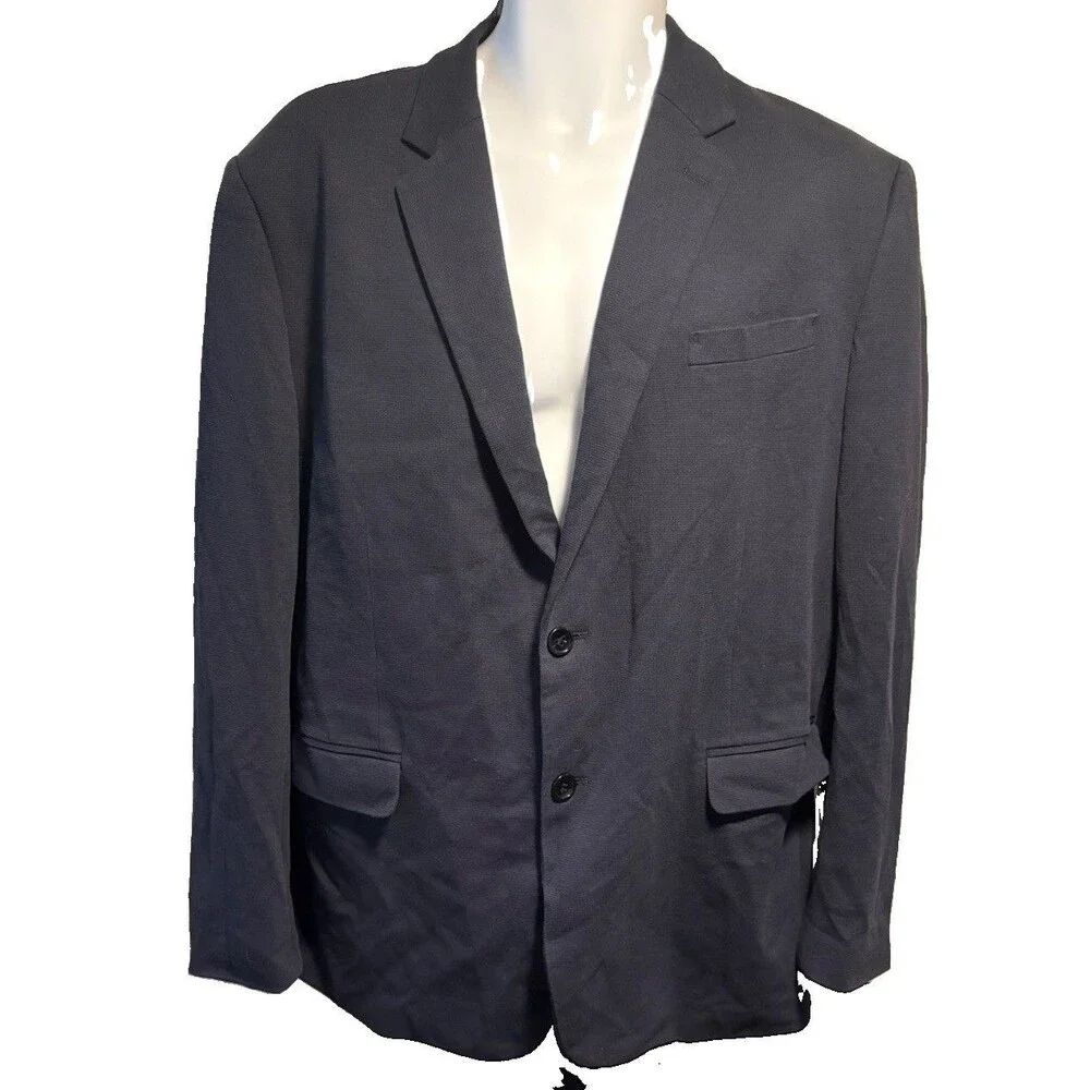 PJ Paul Jones Herringbone Blazer Jacket Two Buttons Lightweight Casual Knit